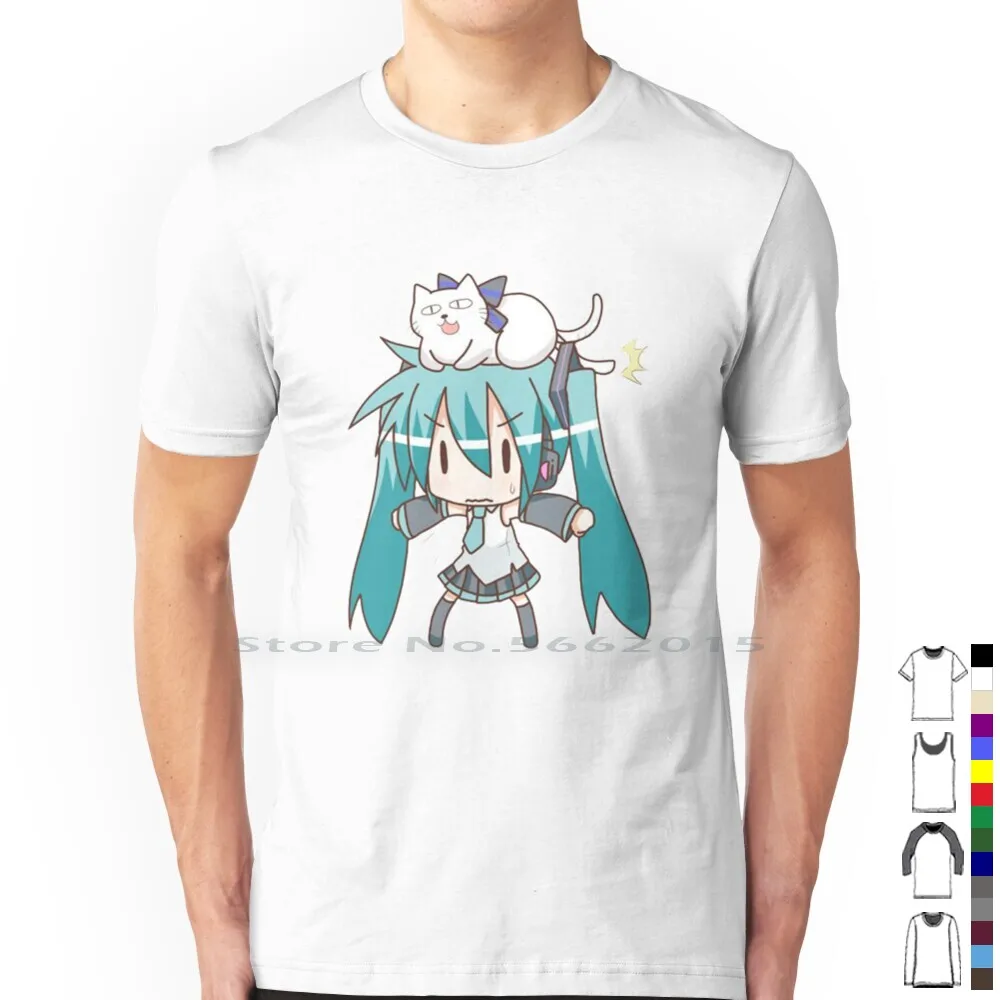 Anime Merchandise Online - Maglietta Miku 100% cotone Kawaii Manga